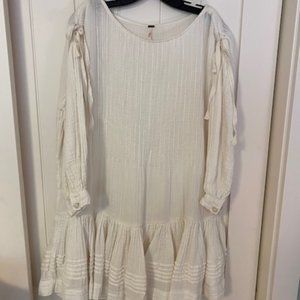 Free People Cream Baby Doll Dress